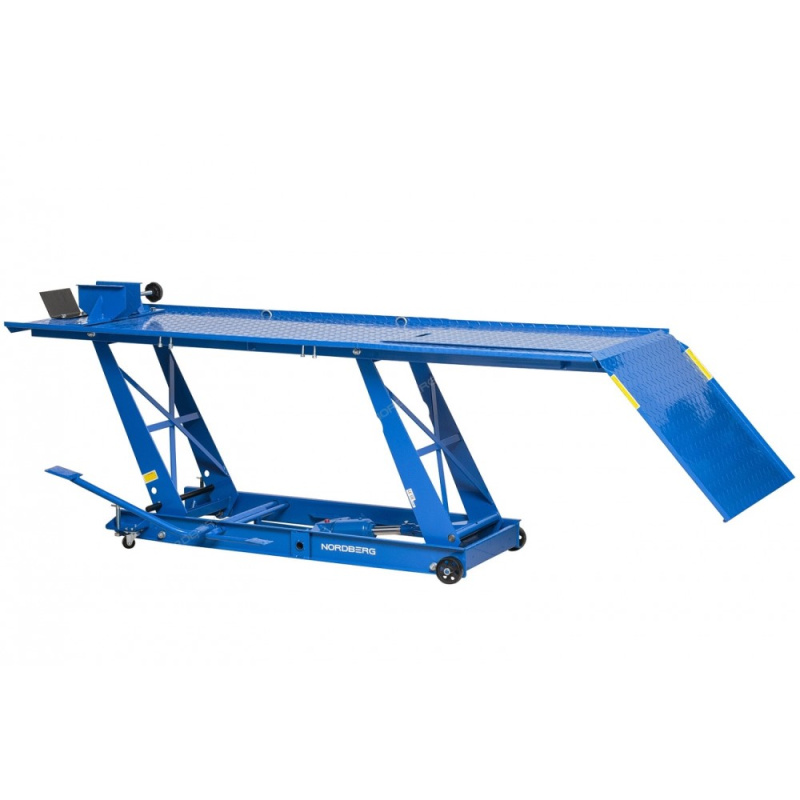 Подъемник для мотоциклов, 450 кг, с ножным и пневмоприводом NORDBERG N4M1