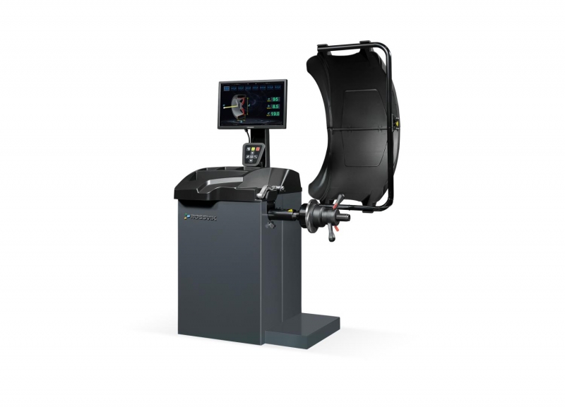 Станок балансировочный ROSSVIK VT-63, 220В (LCD, лазер, эл. линейка, УЗ) RAL7016 СЕРЫЙ