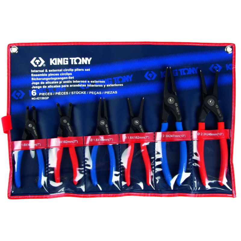 KING TONY Набор съемников стопорных колец, 6 предметов 42156GP