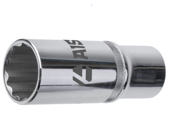 Головка глубокая 17мм 3/8" 6-гранная сатиновая