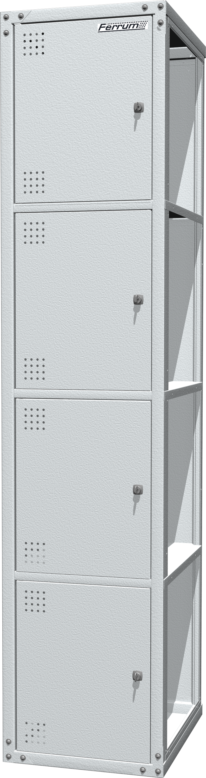 Шкаф раздевальный односекционный серии "PROFI"  03.414/D-7035