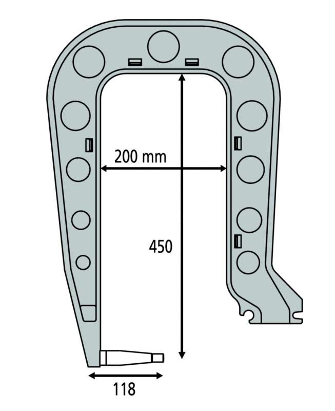 Плечо С4 для C-образных сварочных клещей 19164