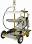 Солидолонагнетатель пневматический (насос 50:1) для бочек 200кг с  тележкой, катушка, 1700536R