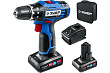 Дрель-шуруповерт Профессионал АКБ 12 В (4Ач) в сумке, ЗУБР DL-121-42